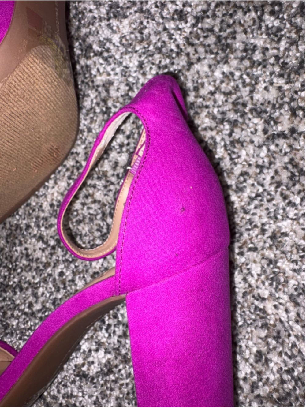 I.N.C. Fuschia Block Heels / Sandals - Picture 4 of 4